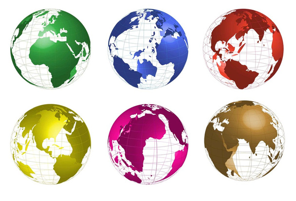 Globes - Vector, afbeelding