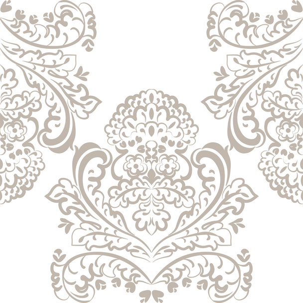 Vector floral lace pattern in Oriental style - ベクター画像
