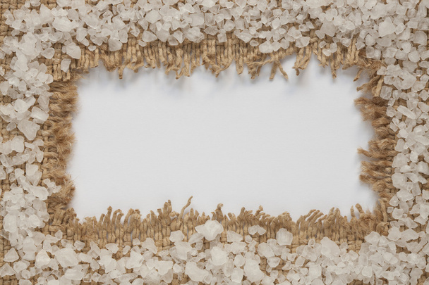 Cadre de sel de mer avec place vide pour votre texte
 - Photo, image
