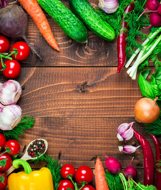 Beautiful background healthy organic eating - Фото, зображення