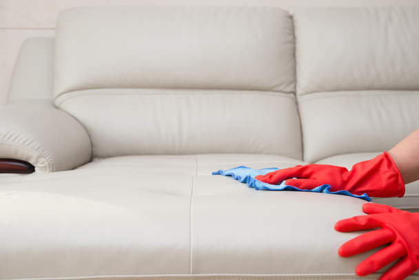 deri kanepe evde temizlik - Fotoğraf, Görsel