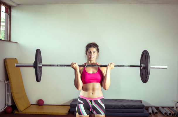 Girl doing weightlifting - Foto, Imagem