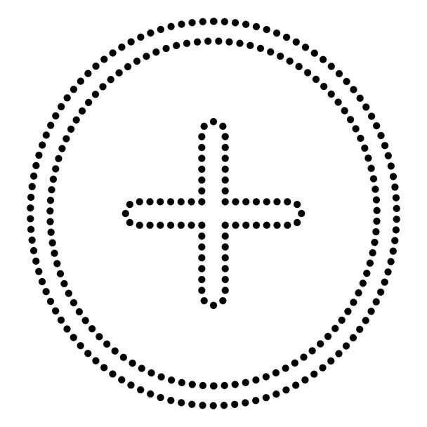 肯定的なシンボルのプラス記号 - ベクター画像