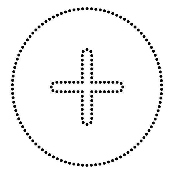 Positives Symbol plus Zeichen - Vektor, Bild