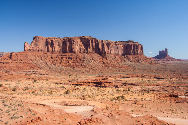 View of Monument Valley in Navajo Nation Reservation between Utah and  Arizona - Photo, Image