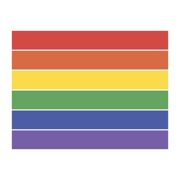 Icono de la bandera del arco iris, lgbt community sign
 - Vector, imagen
