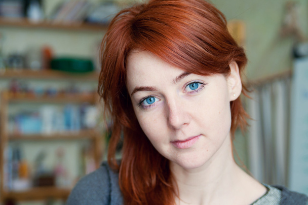 Red-haired girl - Fotoğraf, Görsel