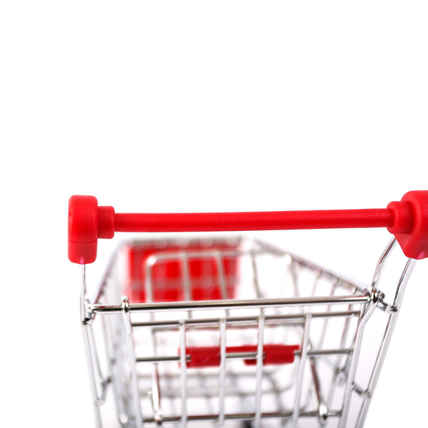 Shopping cart isolated on white background - Фото, изображение