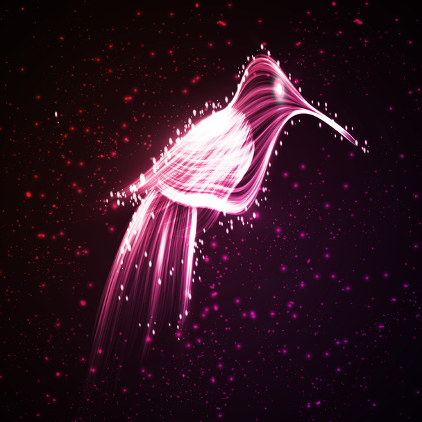beija-flor de néon
 - Vetor, Imagem