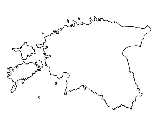 Mappa esatta di Estonia
 - Vettoriali, immagini