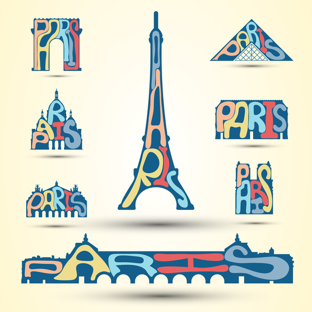 Ilustración vectorial de París - Vector, imagen