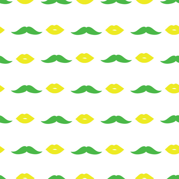 Маскус і губи в світло-зелених і жовтих відтінках
 - Вектор, зображення
