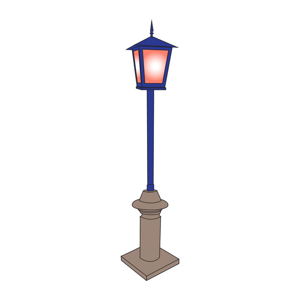 векторное изображение уличной лампы
 - Вектор,изображение