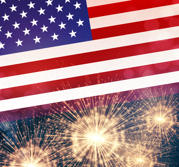 American Independence Day lettrage design. Un modèle de fond pour les cartes de vœux, affiches, dépliants et brochure. Illustration vectorielle
 - Vecteur, image