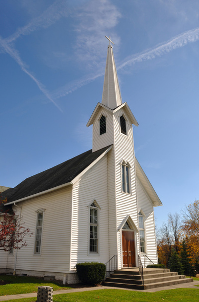wsi Kościół, midwest, w stanie ohio, w pobliżu lotniska akron, Stany Zjednoczone Ameryki - Zdjęcie, obraz