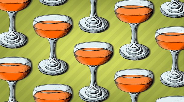 Стиль эскиза коктейля
 - Вектор,изображение