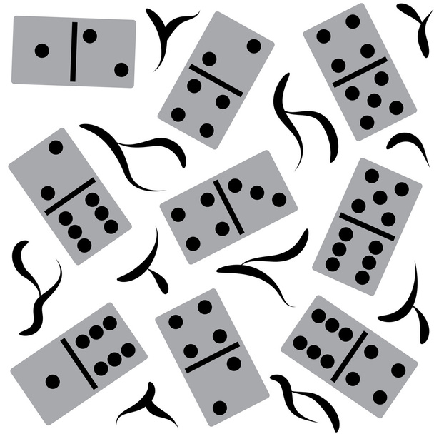 Seamless stylish dominoes pattern. Abstract stylish background. Vector seamless patterns. - Vector, Image