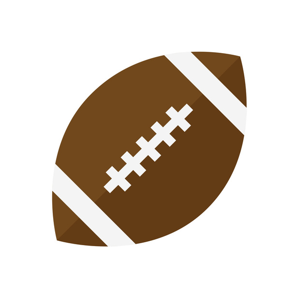 Icon rugby ball. - Vector, Imagen
