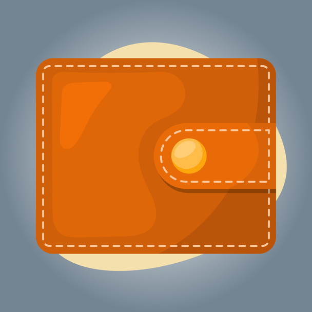 Wallet colorful icon - Vector, Image