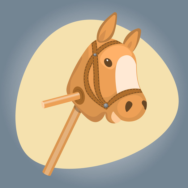 Άλογο παιχνίδι πολύχρωμο εικονίδιο - Διάνυσμα, εικόνα