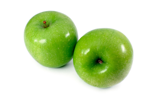 Green apples isolated on a white background - Foto, Imagen