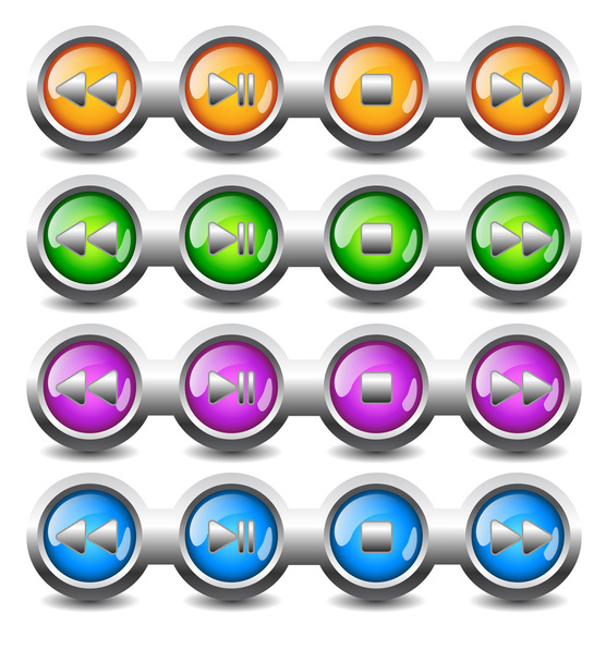 Buttons for player - Vector, Image