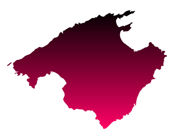 Map of Mallorca - Vector, Image