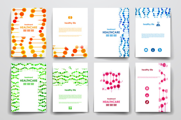 Набір брошур, шаблони дизайну плакатів
 - Вектор, зображення