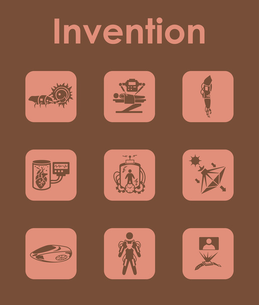 Set of invention icons - Vector, Image