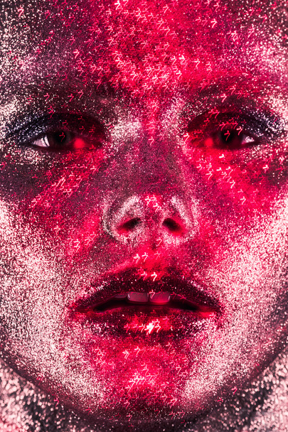 Beauty with red glitter - Foto, immagini