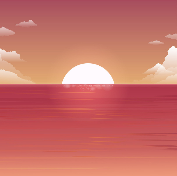 Sunset. Vector illustration. - Vector, Image