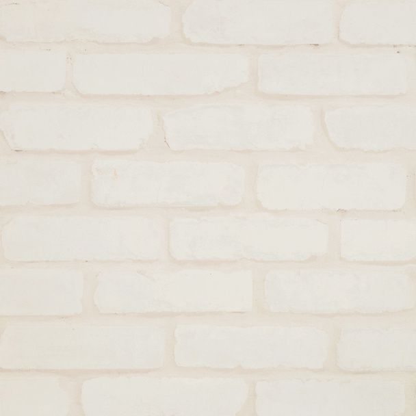 Closeup surface brick wall pattern at cream color brick wallpaper wall textured background - Photo, Image