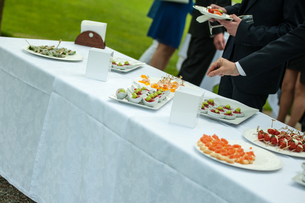 Vorspeise während einer Hochzeitsfeier - Foto, Bild