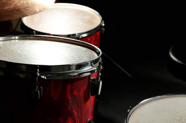 Drum set on a stage - Фото, изображение