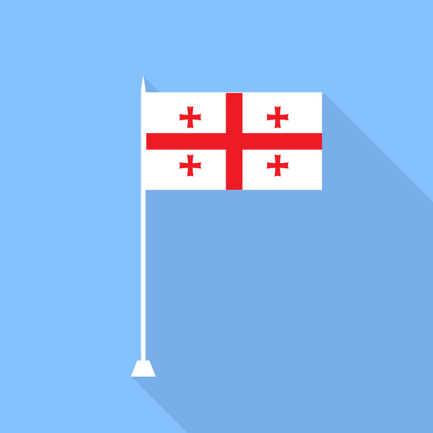 Georgian lippu. Vektoriesimerkki
 . - Vektori, kuva