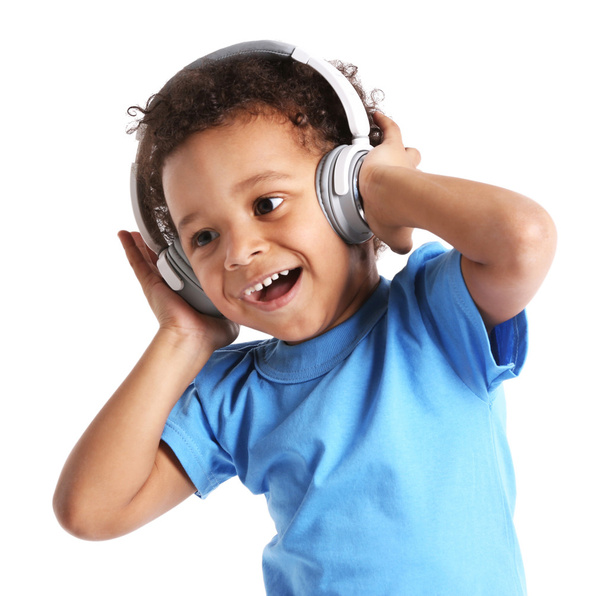 Little boy in headphones  - Photo, image