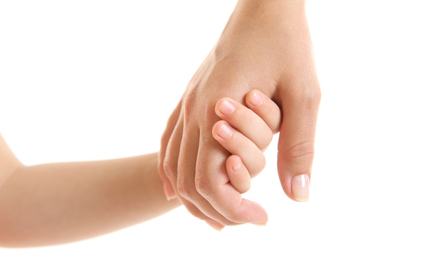Hands of mother and child - Foto, Bild