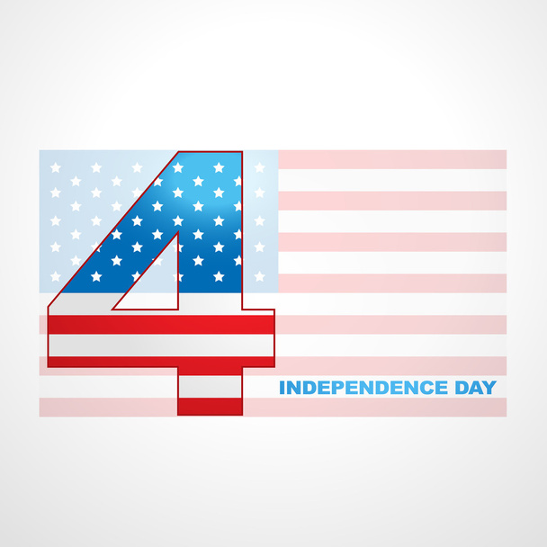 4. červencový den nezávislosti - Vektor, obrázek