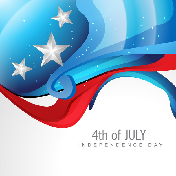 wave style 4th of july - Vecteur, image