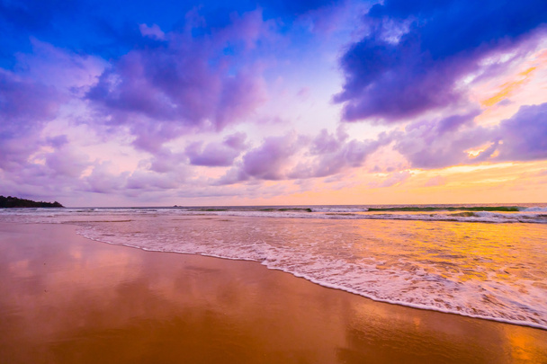 západ slunce na pláži - Fotografie, Obrázek