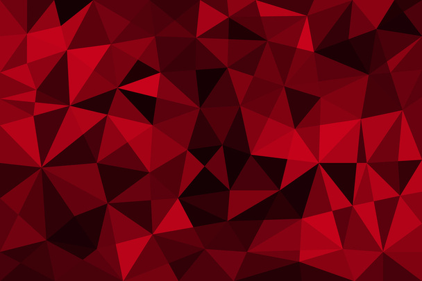 fondo abstracto negro rojo de triángulos de poli baja
 - Foto, Imagen