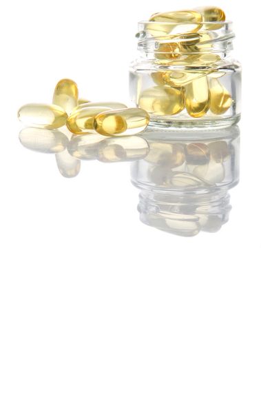 Vis olie supplement capsule - Foto, afbeelding
