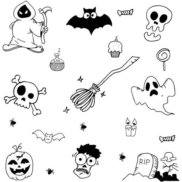 Halloween character ghost vector - Vector, imagen
