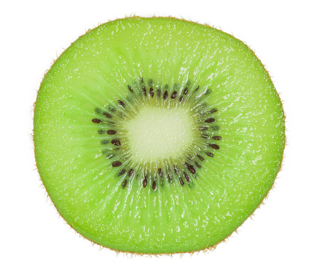 Scheibe frisches Kiwi-Obst isoliert - Foto, Bild