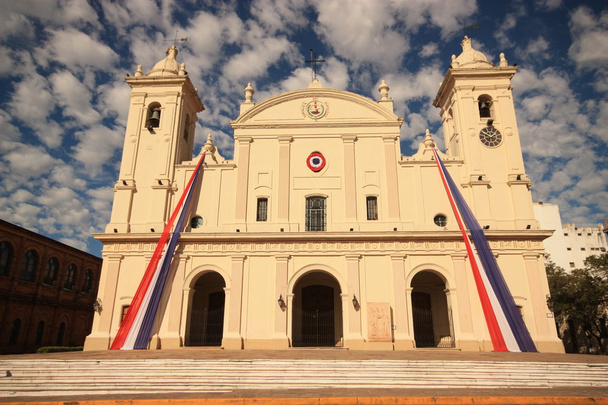 katholieke kathedraal van front in asuncion, paraguay. - Foto, afbeelding