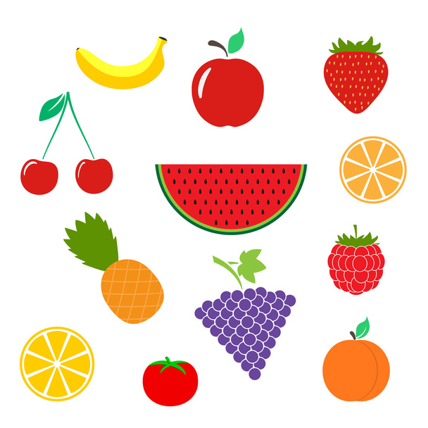 Icono de frutas. Icono de frutas vector. Icono de frutas plano. Aplicación icono de frutas. Web icono de frutas. Logo icono de frutas. Signo de icono de frutas. Icono de frutas ui. Diseño de iconos de frutas. Icono de frutas eps. Icono de frutas arte. Frutas
. - Vector, imagen