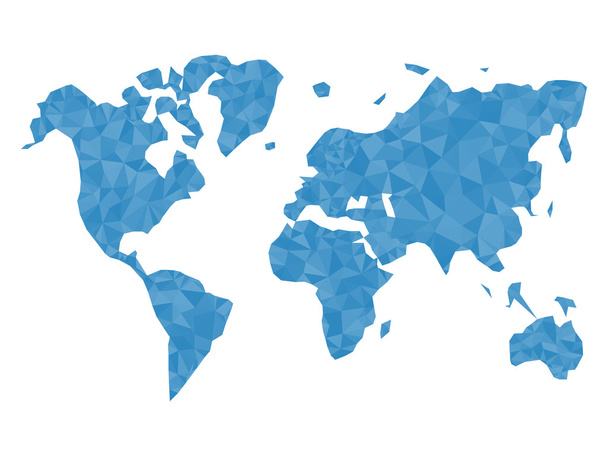 Mapa mundial poligonal azul. Triángulo del mapa del mundo. Vector de mapa mundial. Mapa del mundo plano. Plantilla de mapa mundial. Objeto de mapa del mundo. Mapa del mundo eps. Infografía del mapa del mundo. Mapa del mundo ui. World map art. Mapa del mundo tarjeta
 - Vector, Imagen