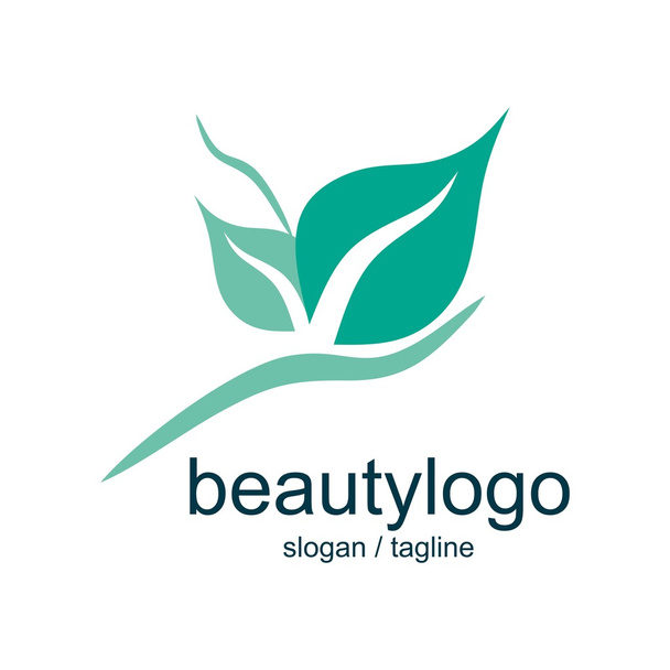 beauty spa icon plant flower symbol design - Vector, Image
