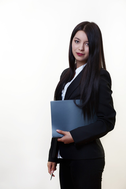 Business woman with documents - Φωτογραφία, εικόνα