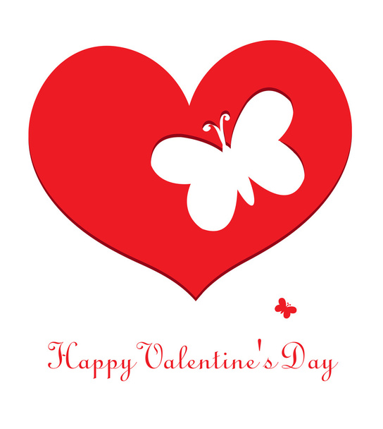Feliz día de San Valentín tarjeta de felicitación vector ilustración - Vector, Imagen